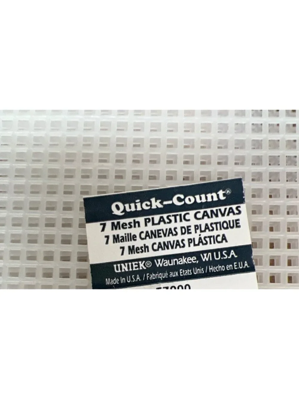 Set Of 6 Quick-Count  7 Count Mesh Plastic Canvas Sheets For Crafting